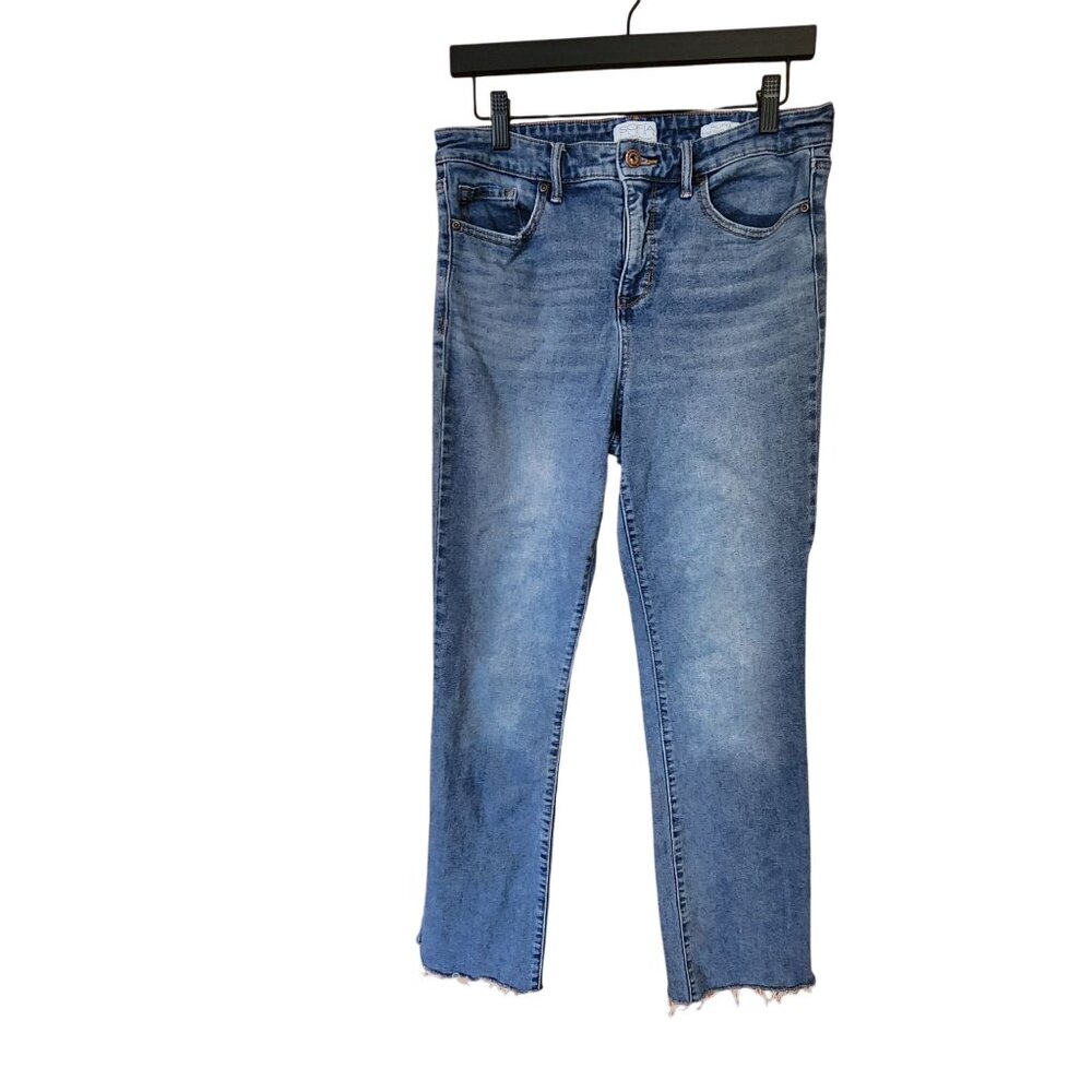 Sofia Jeans By Sofia Vergara Aura Hi-Rise Skinny Kick Bootcut Womens Denim Jeans